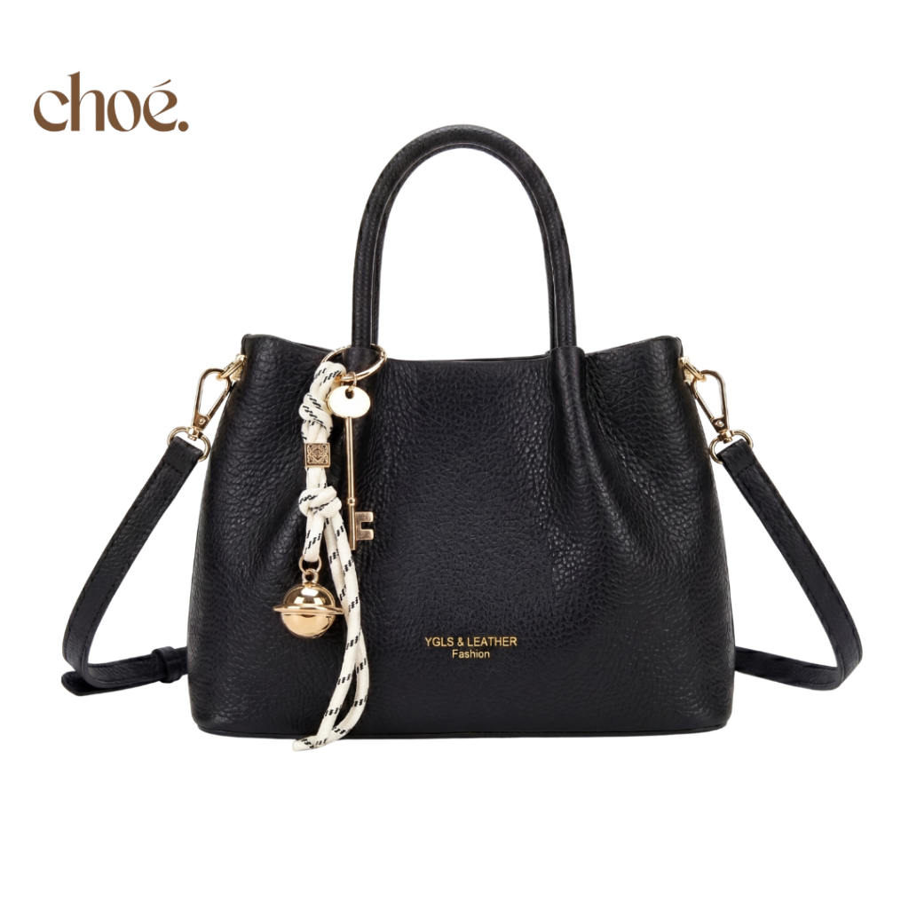 [VOUCHER 100K+TẶNG CHARM] Túi Xách  Công Sở CHOÉ Da PU Cao Cấp Hai Quai Form Cứng Thanh Lịch Kèm Dây Đeo Chéo 6378