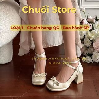 Giày cao gót nữ da PU tổng hợp dệt vải đế cao su sang trọng quý phái tinh t