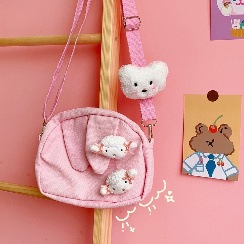 Ghim Cài Bông Hình Gấu – Phụ Kiện Trang Trí Balo, Túi Xách, Quần Áo Dễ Thương MUN STORE GCBONG12