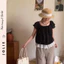 Áo Chấm Bi Form Babydoll Phối Ren Chuẩn Ảnh Jolie