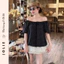 Áo Chấm Bi Form Babydoll Phối Ren Chuẩn Ảnh Jolie