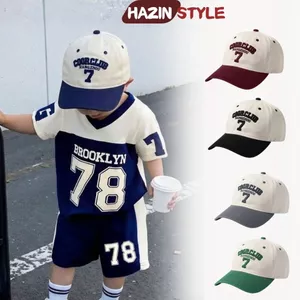 Mũ cho bé HAZIN thêu chữ Dolphin từ 3-10 tuổi phong cách Hàn Quốc, mũ lưỡi trai cho bé trai và bé gái thời trang cá tính