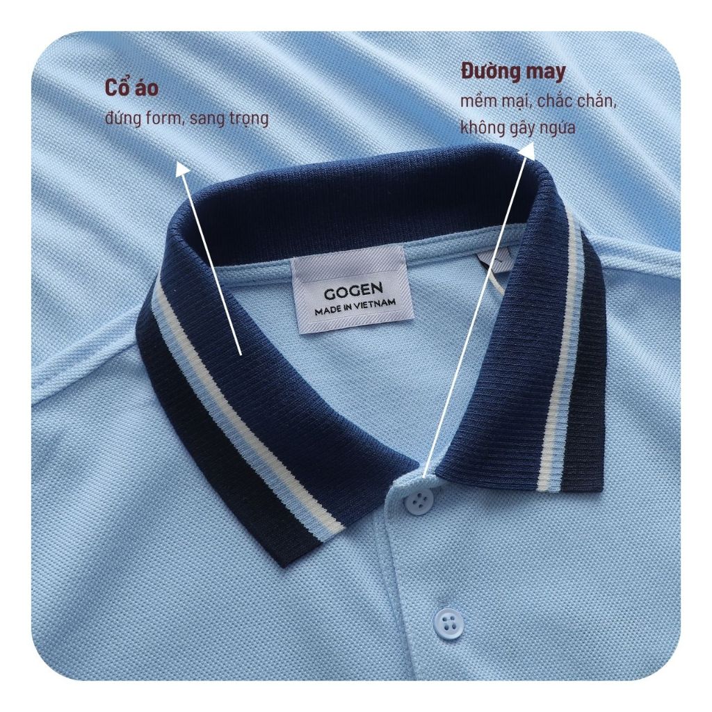 Áo Thun Polo Nam Cao Cấp Retro Phối Bo 4Color  - Luôn Tặng Hộp Đóng - GOGEN G02