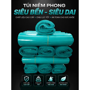 Túi Niêm Phong Xanh Ngọc size 15x20, 15x25,17x30, 25x35, 28x42 Giao Hỏa Tốc, Giá Đã Bao Gồm VAT
