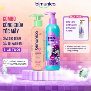 Combo Dung Dịch Vệ Sinh Bé Gái Và Dầu Gội Xả 2in1 Dành Cho Bé Gái từ 3 tuổi