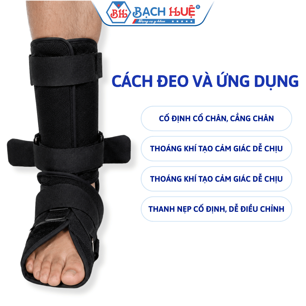 Nẹp Chống Xoay Cổ Chân, Cẳng Chân Chuyên Dụng - Hỗ Trợ Cố Định Và Ổn Định Khớp (Đủ Size)