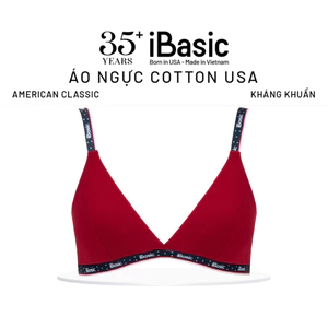 Áo bralette American Classic iBasic mút mỏng phom tam giác cotton USA kháng khuẩn BRAY116