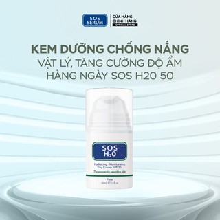 Serum Kem dưỡng Chống nắng Vật lý, tăng cường độ ẩm hàng ngày SOS H20 SPF30