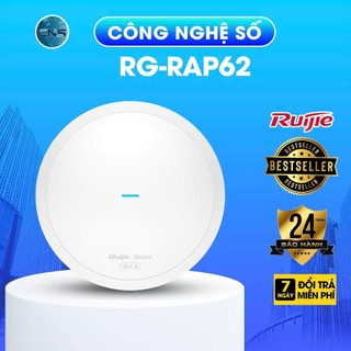 Bộ phát Wifi 6 ốp trần RUIJIE Reyee RG-RAP62 - BẢO HÀNH CHÍNH HÃNG 2 NĂM