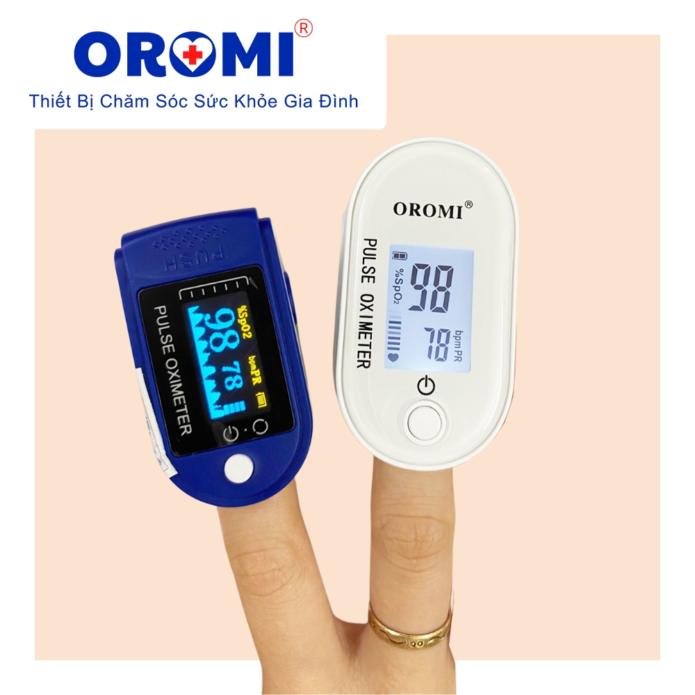 Máy đo SpO2 OROMI X1908 - Đo nồng độ oxy trong máu và nhịp tim qua đầu ngón tay