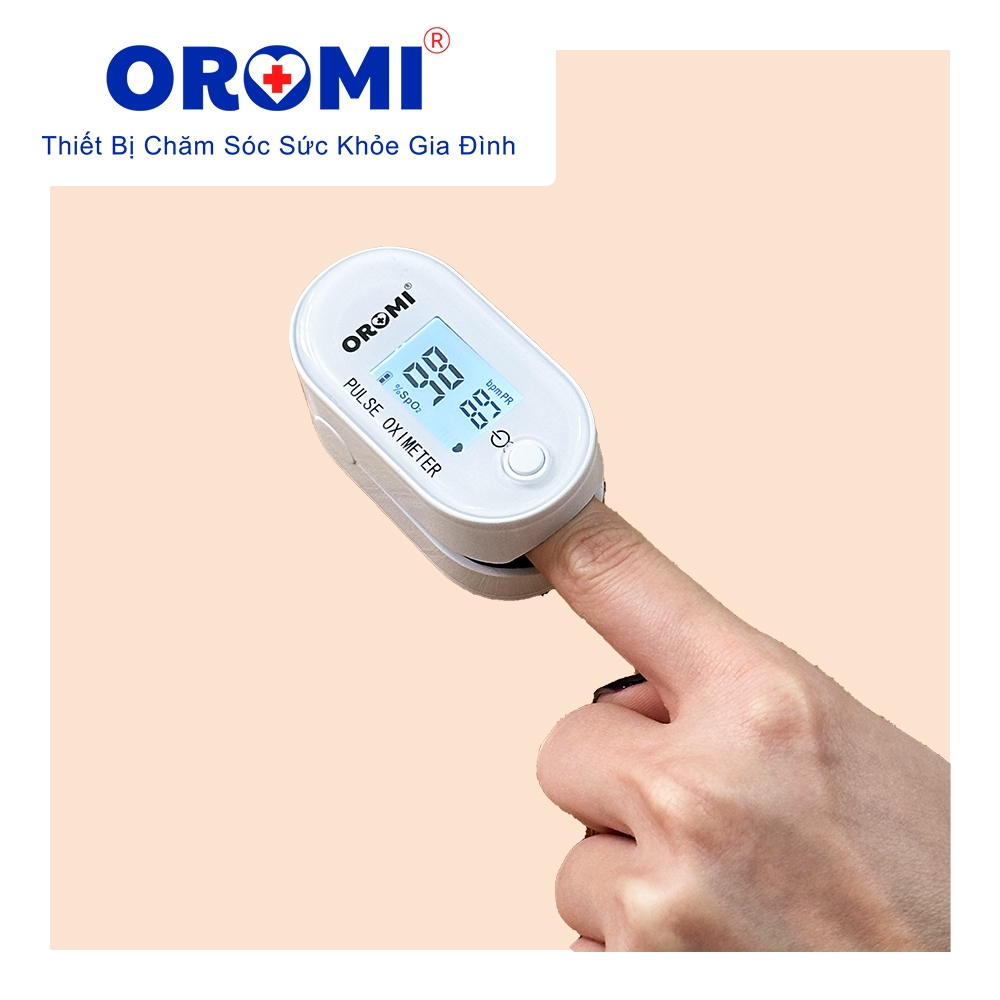 Máy đo SpO2 OROMI X1908 - Đo nồng độ oxy trong máu và nhịp tim qua đầu ngón tay