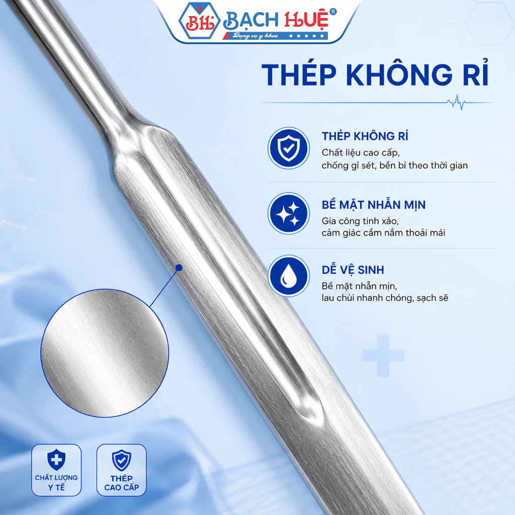 Cán Dao Mổ Số 7 Y Tế Thép Không Rỉ - Cán Cầm Chống Trượt bền chặt, đã tiệt trùng