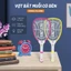 Vợt muỗi EA-ZG0003B, vợt bắt muỗi 3 lớp lưới an toàn, khớp xoay đèn pin rời,có đèn led tiện lợi,5388