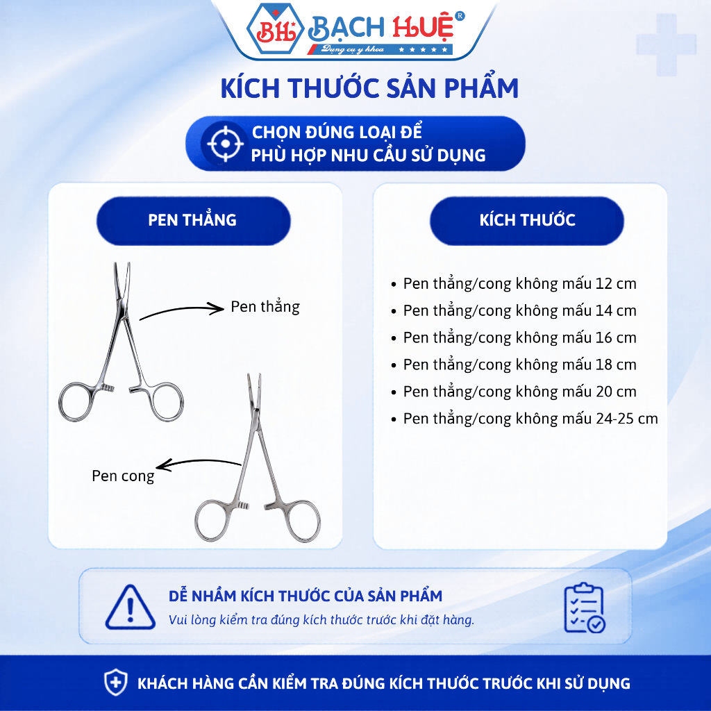 Panh Không Mấu Thẳng Và Cong Inox Y Tế, Kẹp Gắp Bông Gạc Dụng Cụ Phẫu Thuật