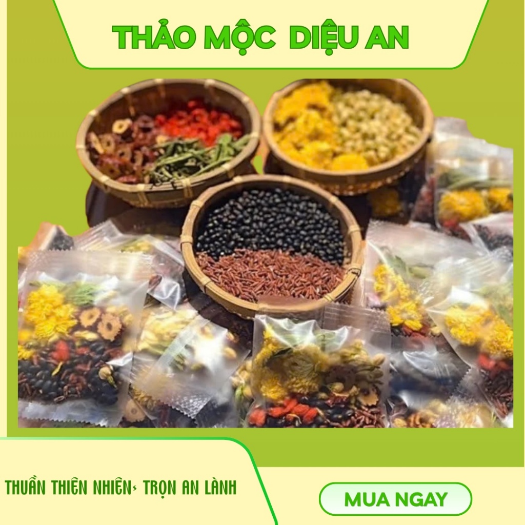 Trà Gạo Lứt Đậu Đen Diệu An - Thảo Mộc Hỗ Trợ Giữ Dáng, Tiêu Hóa Tốt, Lợi Sữa, Thanh Lọc, Đẹp Da