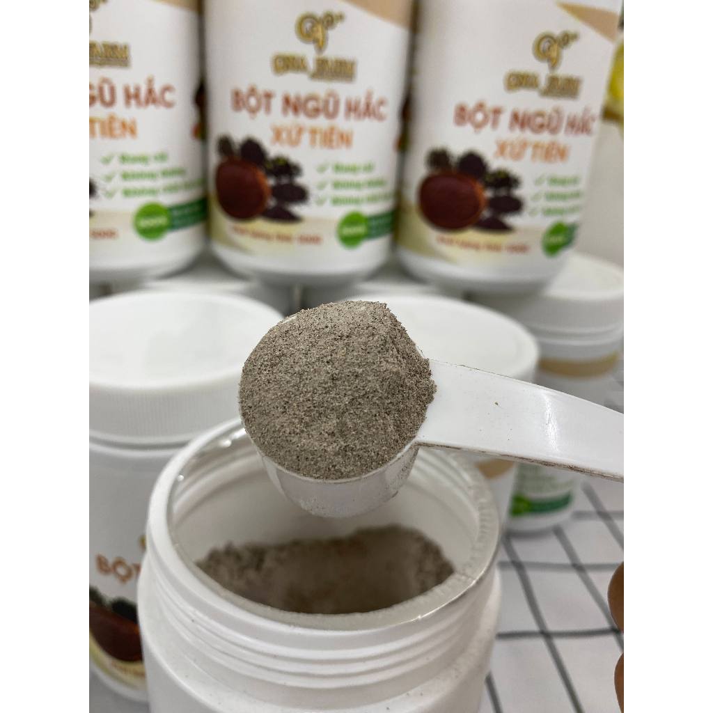Bột ngũ hắc xứ tiên QNA FARM 500g  không đường, rang củi , bổ thận, dưỡng nhan, duy trì vóc dáng