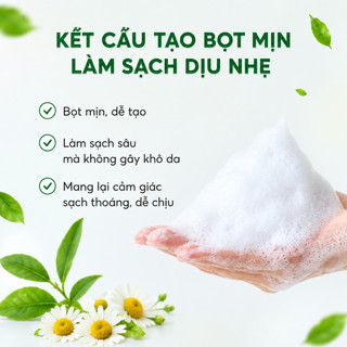 Sữa Rửa Mặt Eliza Trà Xanh Hoa Cúc 50g - Chiết Xuất Thiên Nhiên, Làm Sạch Dịu Nhẹ, Giữ Da Mềm Mịn