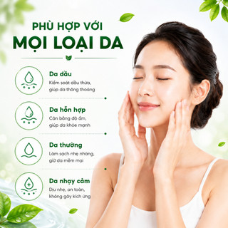 Sữa Rửa Mặt Eliza Trà Xanh Hoa Cúc 50g - Chiết Xuất Thiên Nhiên, Làm Sạch Dịu Nhẹ, Giữ Da Mềm Mịn