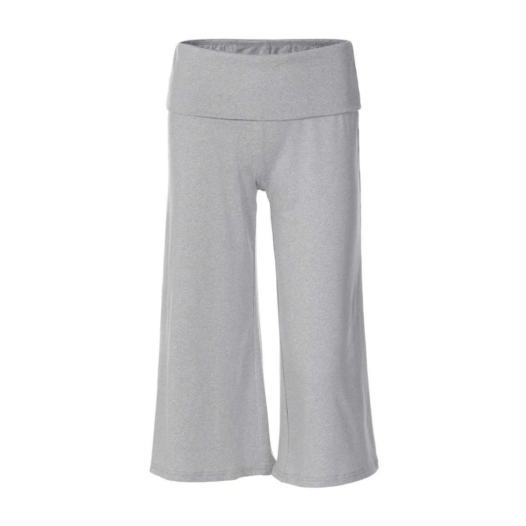 Quần short dáng capri pants màu ghi đen trơn cạp trễ gập basic QJL010 - Tiktik