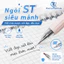 Bút Gel Bấm Odemei GP-98108 0.5mm Mực Đen Viết Êm Nhanh Khô Hộp 12 Cây