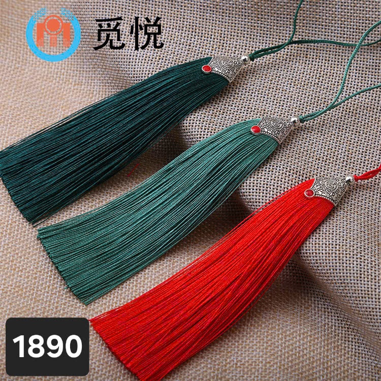 (5 cái)Tua rua cổ trang 12cm nhiều màu, Phụ kiện trang trí cổ trang, Phụ kiện cưới Khánh Huyền