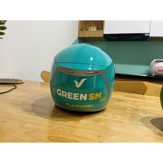 Tem Logo Grenn SM, Mẫu mới của Xanh SM, dán Ôtô, Xe máy, Mũ Bảo Hiểm