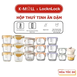 Hộp thủy tinh đựng thức ăn dặm cho bé LocknLock có vạch chia dung tích LLG508S3 LLG509S3 LLG542S3IVY - K-MALL
