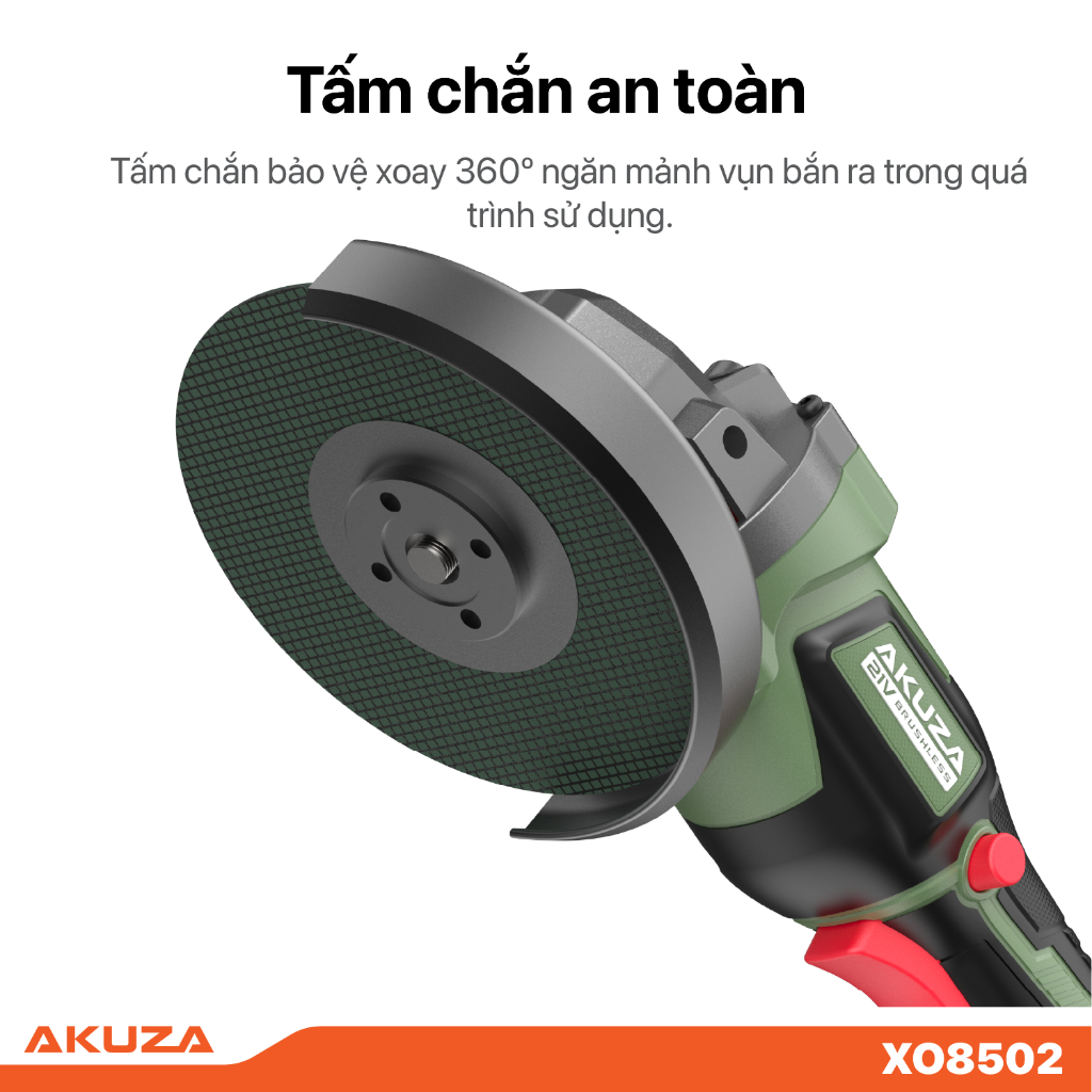 Thân máy mài X08502, động cơ lõi đồng, tính năng chống sốc đá, điều chỉnh 3 tốc độ
