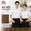 Áo Đầu Bếp Tay Ngắn Kaki Thun Cao Cấp Trắng Gạo - Đồng Phục Nhà Hàng Khách Sạn - Nhận In Thêu Logo Theo Yêu Cầu