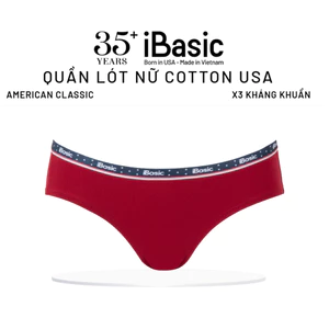 Quần lót nữ American Classic iBasic cotton USA kháng khuẩn hipster lưng vừa PANY113