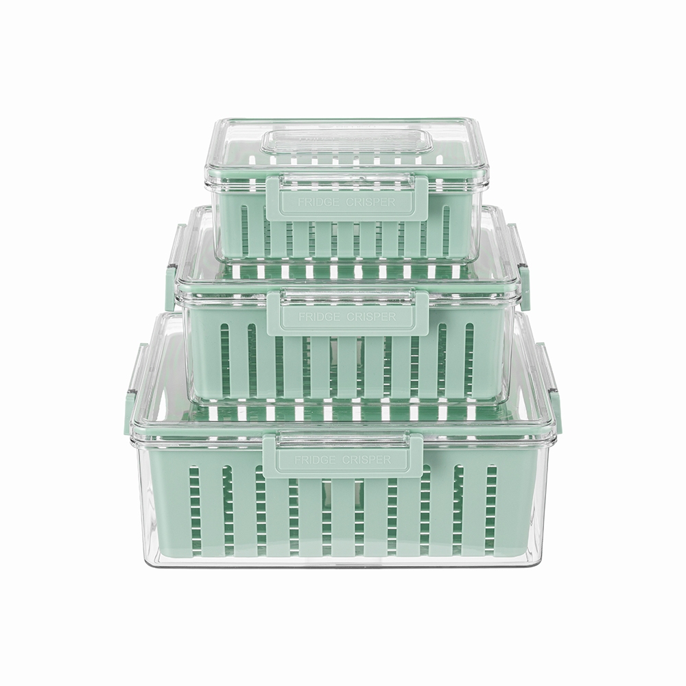 Bộ 3 hộp bảo quản thực phẩm kèm khay tách nước Elmich EL3124