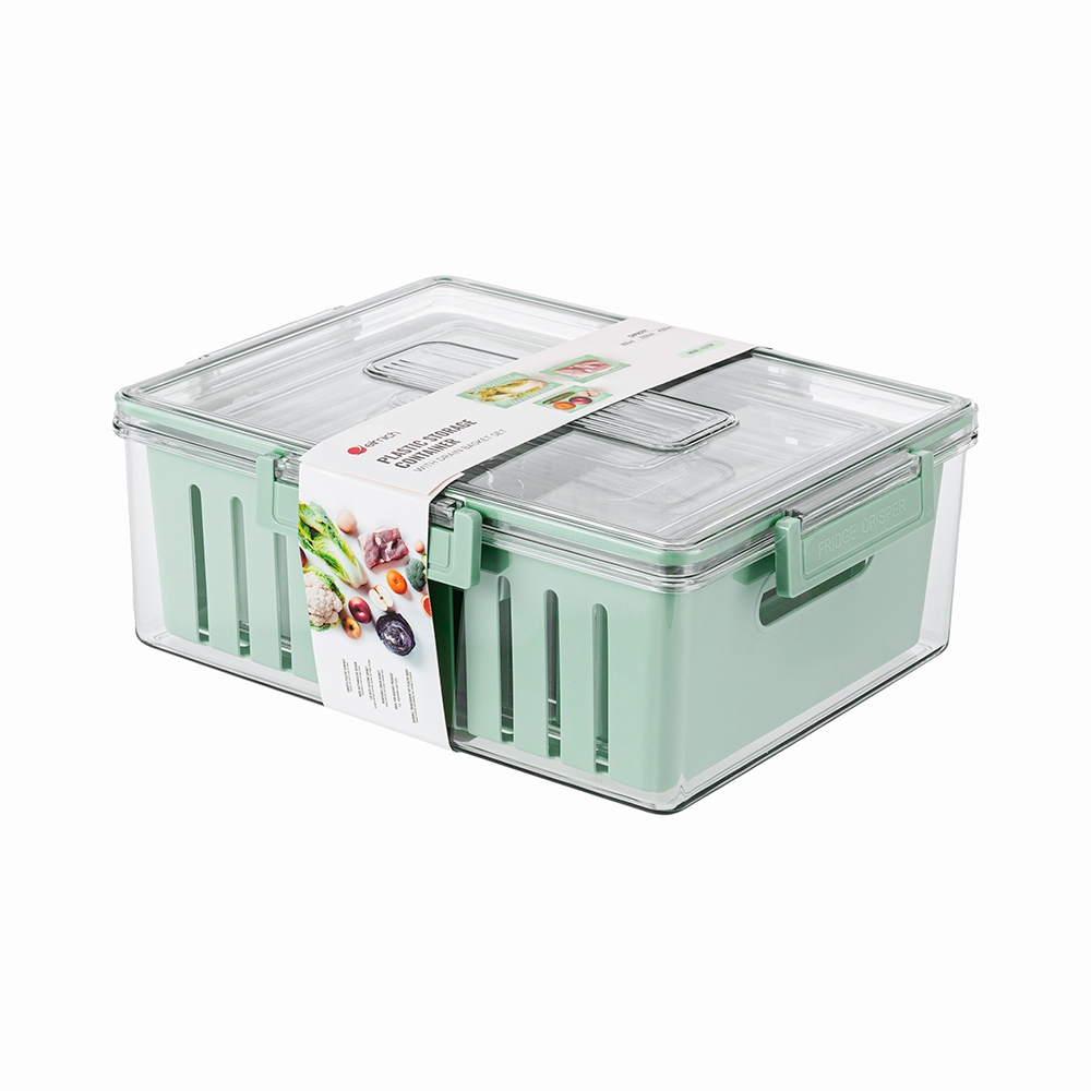 Bộ 3 hộp bảo quản thực phẩm kèm khay tách nước Elmich EL3124