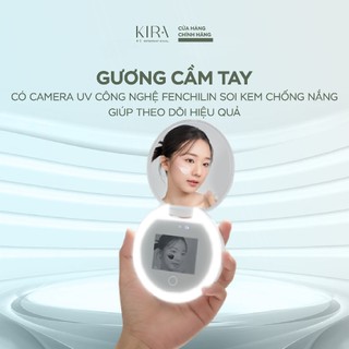 Gương cầm tay có camera UV công nghệ FENCHILIN soi kem chống nắng giúp theo dõi hiệu quả (TẶNG KÈM THẺ ĐO UV)