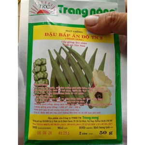 50gr Hạt giống Đậu Bắp Ấn Độ TN2, Hạt Nảy Mầm Nhanh, Mạnh, Năng Suất Cao, Trồng Quanh Năm, Rau Ăn Quả cty Trang Nông