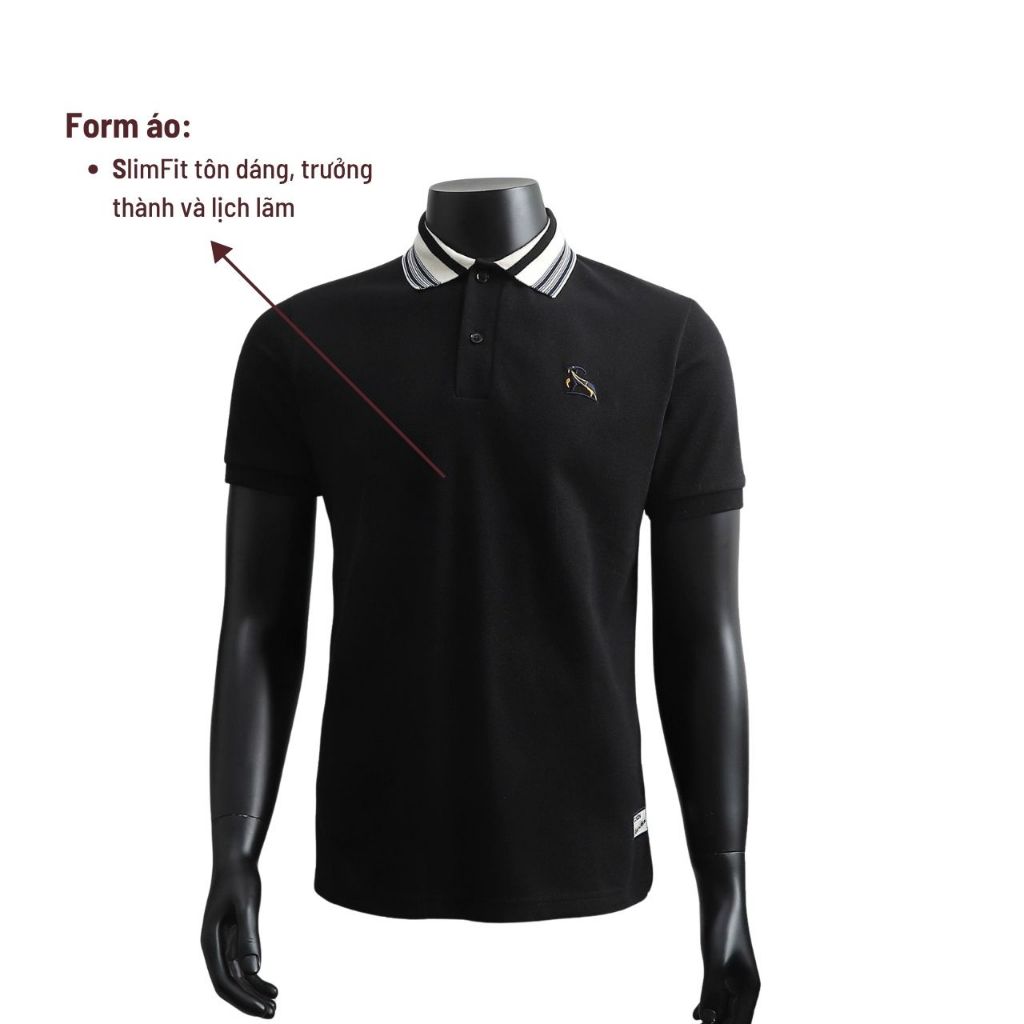 Polo GOGEN Chính Hãng Dòng Cao Cấp, Chất Vải Cotton Gai Pique Logo Thêu Sắc Nét GG-005