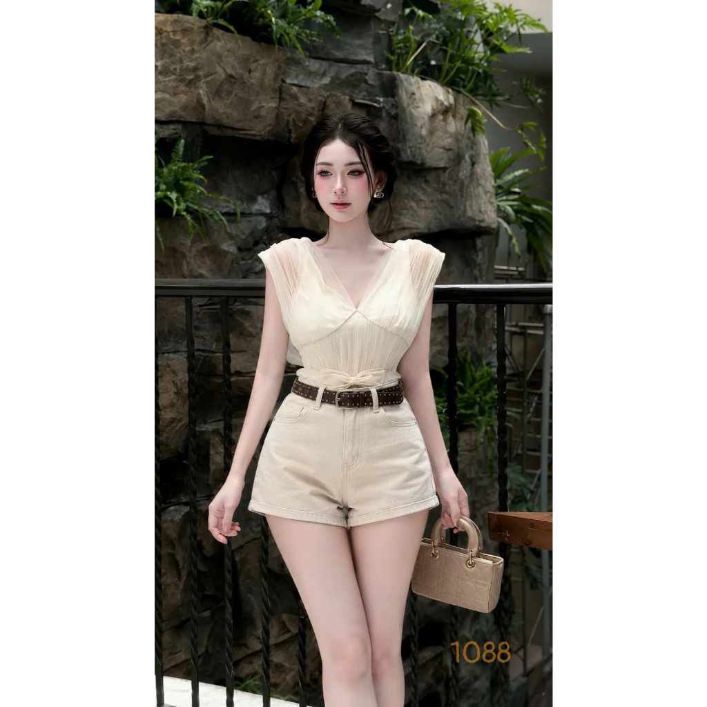 [CAO CẤP] Quần Short Jeans BIGSIZE Nữ Cạp Giữa Eo, Quần Sooc Đùi Nữ Lưng Cao Dáng Chữ A Đi Chơi MS1088