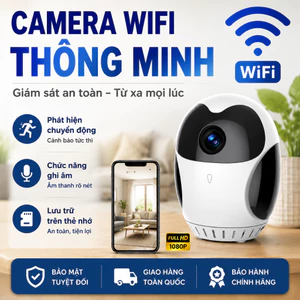 Camera giám sát wifi thông minh 1080P pin tích hợp phát hiện chuyển động nhìn đêm trong nhà gia đình