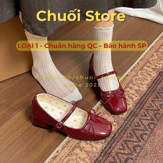 Giày lolita nữ da PU tổng hợp dệt vải đế cao su phong cách nhẹ nhàng nàng thơ thời trang