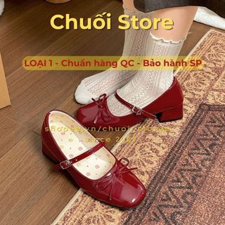 Giày lolita nữ da PU tổng hợp dệt vải đế cao su phong cách nhẹ nhàng nàng thơ thời trang
