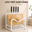 Giá Đỡ Dao Thớt Nhà Bếp, Giá Úp Dao Thớt Có Khay Thoát Nước, Dụng Cụ Sắp Xếp Bàn Bếp