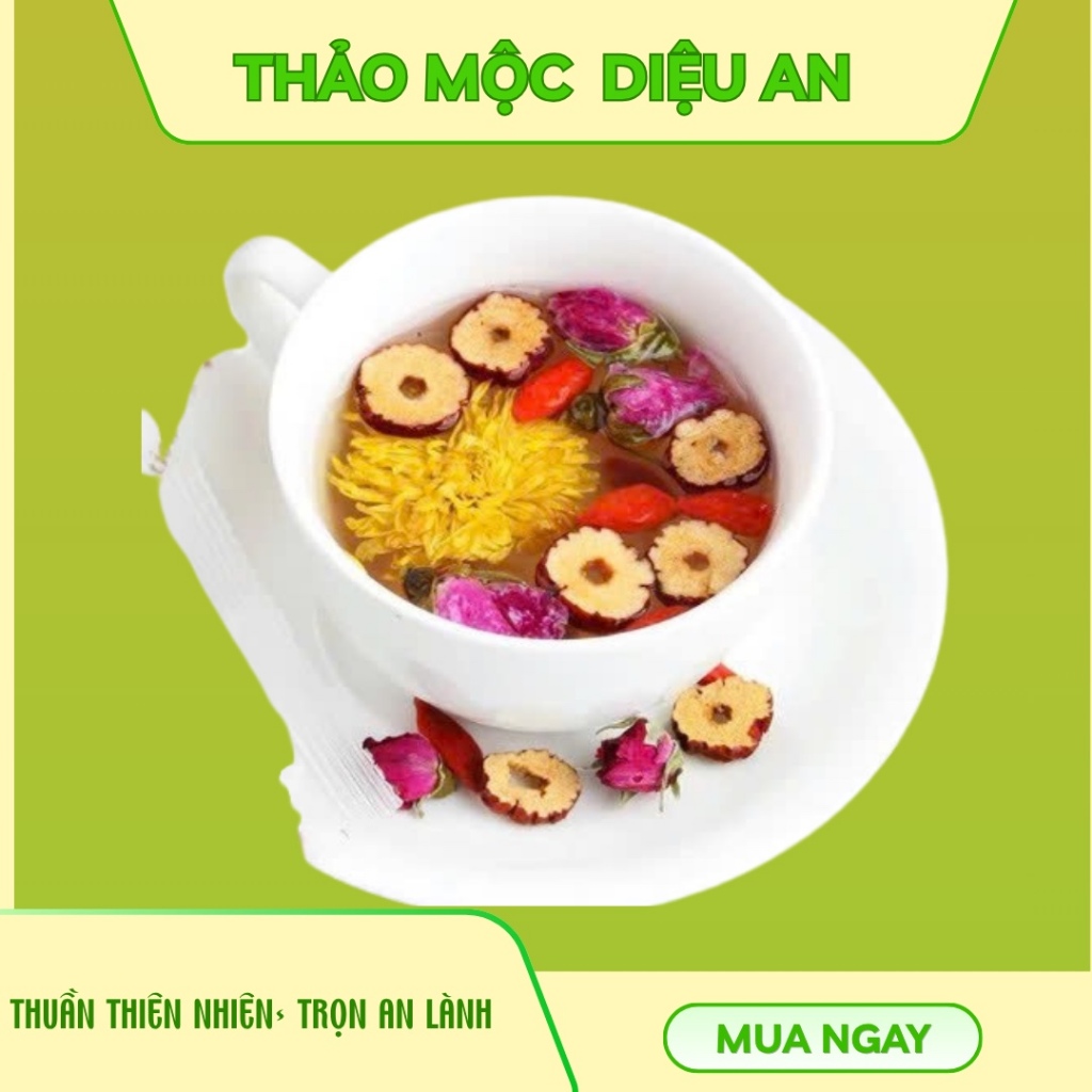 Trà Dưỡng Nhan Diệu  An - Thảo Mộc Đẹp Da, Mát Gan, Thanh Nhiệt, Giảm Mụn, Ngăn Ngừa Lão Hóa