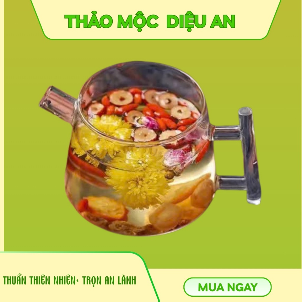 Trà Dưỡng Nhan Diệu  An - Thảo Mộc Đẹp Da, Mát Gan, Thanh Nhiệt, Giảm Mụn, Ngăn Ngừa Lão Hóa