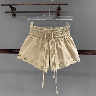 Áo thun dài tay phối màu xanh trắng, quần chun ống rộng 2 lớp TCHOOSE