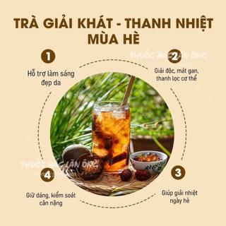 Trà sâm lục vị, set trà sâm nấu 3-4 lít nước, thanh nhiệt, giải khát, giảm nóng trong - Lãn Ông