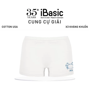 Quần lót nữ iBasic hoạ tiết Cung hoàng đạo cotton USA kháng khuẩn phom boyshort PANT028-1