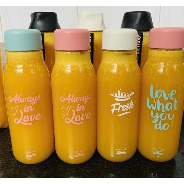 [SVIP]Bình nước Lock&Lock Milky dung tích 500ml nhựa PET BPA Free HAP654 - K-MALL