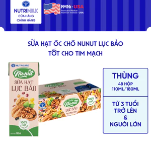 Thùng 48 Hộp Sữa Hạt Óc Chó NUNUT Lục Bảo NUTRICARE Hỗ Trợ Giảm Cân Ngăn Ngừa Ung Thư Giảm Căng Thẳng Tốt Cho Tim Mạch