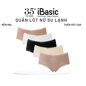 Combo 5 Quần lót nữ iBasic su phối ren lưng vừa phom hipster PANW208