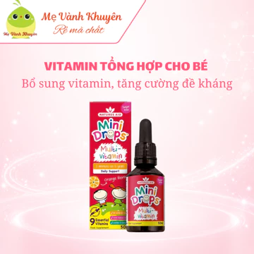 Vitamin tổng hợp cho bé từ 3 tháng tuổi Natures Aid Multi Vitamin Drops, UK (50ml)