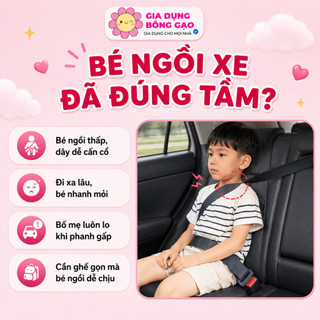 Ghế Ngồi Ô Tô Cho Bé Booster Seat Core Baby Tăng Độ Cao Ngồi Thoải Mái Khi Đi Xe